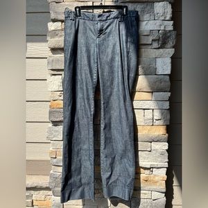 Where are the tall girls?  Black denim trouser pants!